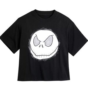 Disney parks Jack Skellington Semi Cropped T-Shirt for Women - Size XL - NWT!!